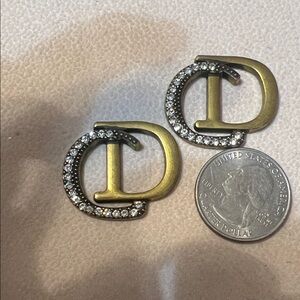 Gold and Silver Crystal-Embellished charm